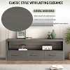 Sapphtopaz Modern TV Stand for TVs Up to 79" Storage Cabinet with 3 Drawers TV Console with Large Open Shelf Table for Living Room, Entryway - 3 of 4
