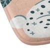 Deny Designs Cat Coquillette Bunnies Blooms Teal Blush Memory Foam Bath Rug - 3 of 4