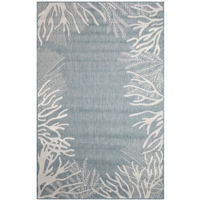 Liora Manne Carmel  Indoor/Outdoor Rug  Aqua..