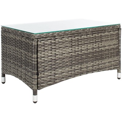 Bandele 4 Piece Grey Wicker Patio Set with Cushions