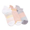 Muk Luks Women's 3 Pack Nylon Compression Ankle Socks - 3 of 4