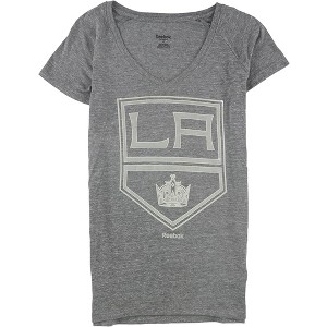 Reebok Womens Los Angeles Kings Metallic Graphic T-Shirt - 1 of 1