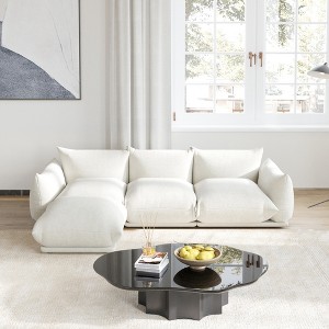 Modular Sectional Sofa,Chenilleyarn Minimalist Sofa Couch,Convertible Sofa Set Wide Seat Living Room Sofa Sets - 1 of 4