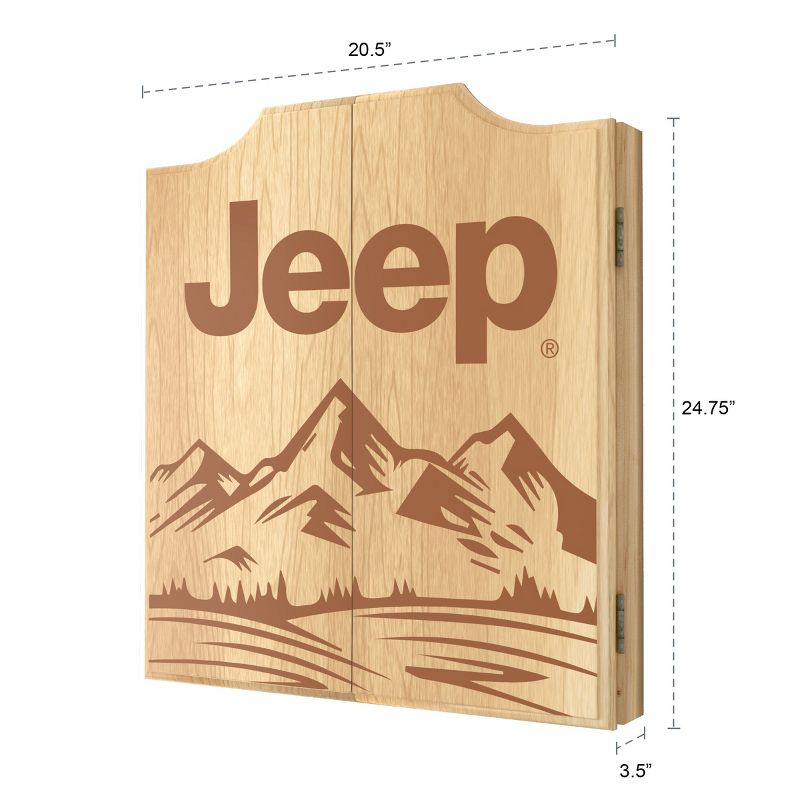 Jeep Sand Mountain Dart Board Cabinet Set, 4 of 6