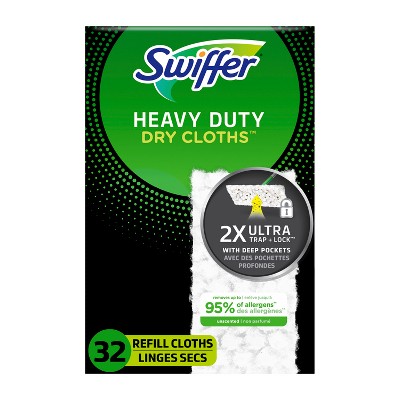 Swiffer Sweeper Heavy Duty Multi-Surface Dry Cloth Refills for Floor Sweeping and Cleaning - Unscented - 32ct