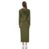 Coolmee Women's Maxi Dress Casual Pocket Slim Pullover Long Hoodie Dress - 3 of 4
