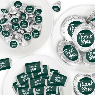 Big Dot of Happiness Emerald Elegantly Simple - Guest Party Favors Candy Favor Sticker Kit - 304 Pieces