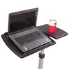 Karl Home 29 inch H x 25 inch W Laptop Cart with Wheels - 3 of 4