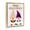 Stupell Industries Happy Halloween Seasonal Gnomes Floating Frame Canvas Art - 2 of 4