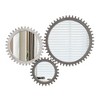 Vintage 17-inch X 17-inch Wooden Round Wall-mounted Gear-shaped Decorative Mirror With A Collage Effect - 3 of 4