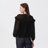 Women's Chiffon Ruffle Long Sleeve Blouse - A New Day™ - 2 of 3