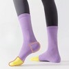 Anna-Kaci Unisex Athletic Crew Socks Two-Pack with Colorblock Design and Arch Compression Support - 3 of 4
