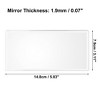 Unique Bargains Car Makeup Mirror Stick on Car Sun Visor Stainless Steel - 3 of 4