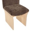 Meridina Furniture,Shaw Brown Chenille Fabric Upholstered Dining Chair - 4 of 4