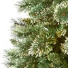 Nearly Natural 7-ft Wisconsin Slim Snow Tip Pine Artificial Christmas Tree with 652 Bendable Branches - 3 of 4