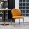 APRILSOUL 30.50" Contemporary Velvet Upholstery Dining Chair,Set of 2 - 2 of 4
