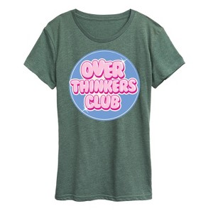 Women's - Instant Message - Over Thinkers Club Short Sleeve Graphic T-Shirt - 1 of 4
