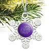University of Sioux Falls Primary Logo Metal Snowflake Christmas Tree Holiday Ornament - 2 of 3