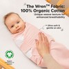 3pk Soothe Wren Swaddle Sleep Sacks, Organic Newborn Swaddles Wrap 0-3 Months, Soft Baby Wearable Blanket - 2 of 4