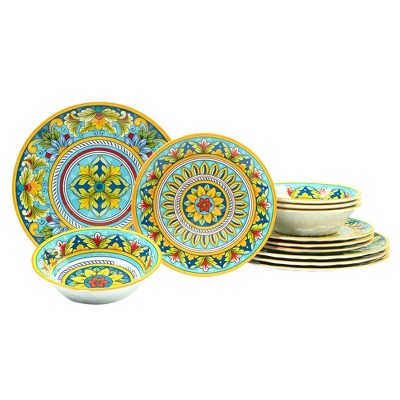 12pc Palermo Melamine Dinnerware Set - Certified International