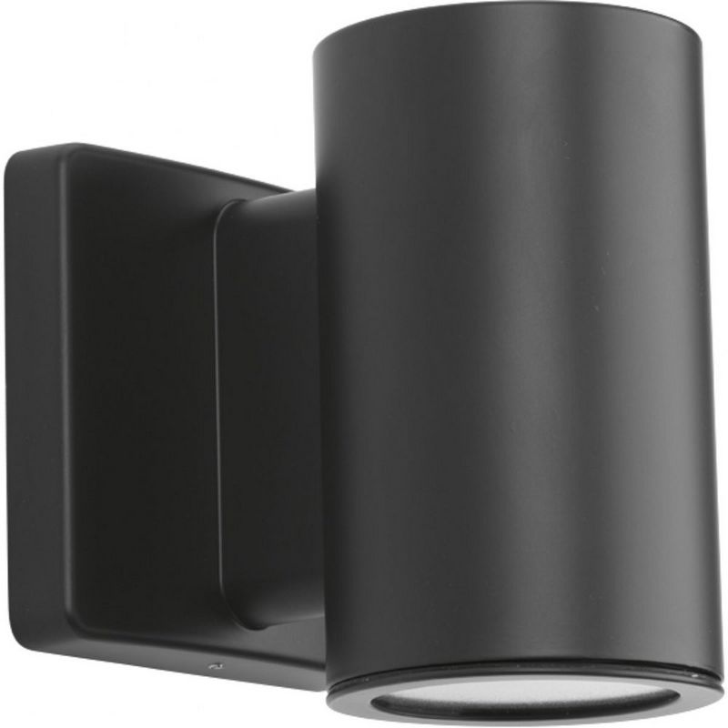 Progress Lighting Cylinders 1-Light Outdoor Wall Light in Graphite Aluminum with Shade, 1 of 2