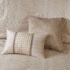 8 Pcs Elegant Trendy Design Comforter Set,All Season Down Alternative Bedding Set,Cozy Home Textile fits Lux Bedroom Decor,Matching Shams,Decorative - 3 of 4