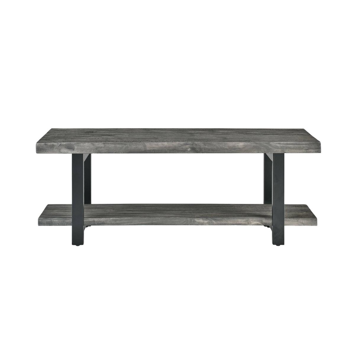 Pomona Metal and Wood Bench Slate Gray - Alaterre Furniture - thumbnail 10