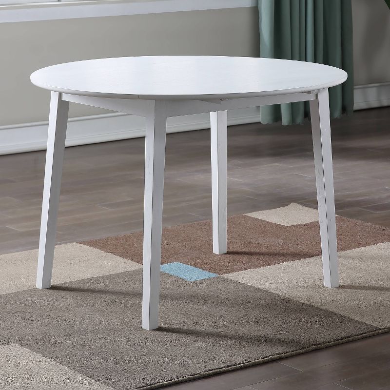 Naples Drop Leaf Dining Table White - Steve Silver Co., 1 of 12