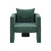 Modern 3-Leg Chenille Accent Chair with Removable Pillow,Plush Small Sofa Chair for Living Room or Bedroom-The Pop Home - 3 of 4