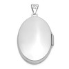 Black Bow Jewelry 14k White Gold Polished Domed Locket, 26mm - 3 of 4