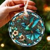 Hummingbird Ornaments for Christmas Tree - Stained Glass Hummingbird Gifts for Women, Unique Crystal Glass Ornaments - 3 of 4
