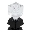 AZL1 Life Concept Candle Holders, Two-Tiered Geometric Glass Holder for Modern Tabletop and Shelf Display, Black, 2.4"*2.4"*5.9" - 2 of 4