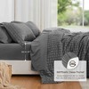 BAGOKIE 5/7 Pieces Seersucker Bed in a Bag Comforter Set - 3 of 4