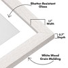 Americanflat 12x15 Picture Frame - Use as 9x12 Frame with Mat or Display 12x15 Photo Without Mat - Hudson Collection - White - 3 of 4