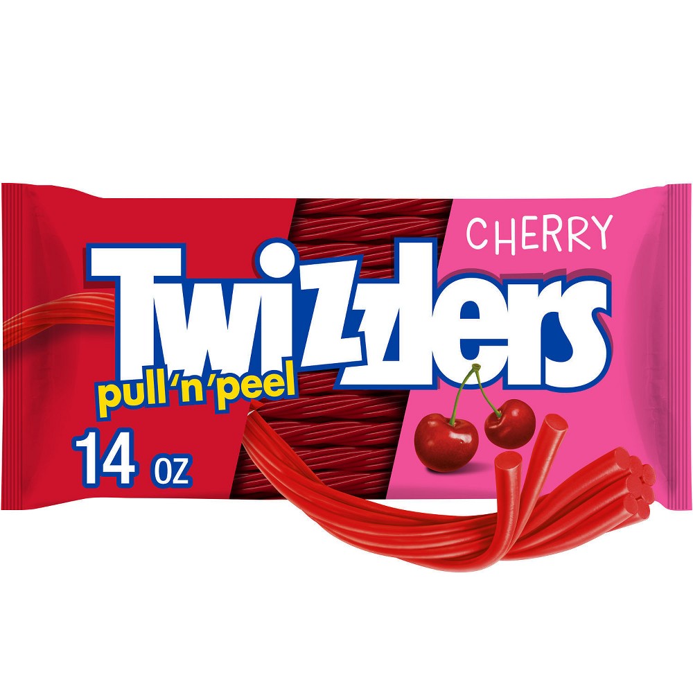 UPC 034000560431 product image for Twizzlers Pull-N-Peel Cherry Licorice Candy - 14oz | upcitemdb.com