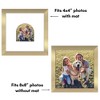 Americanflat 8" x 8" Picture Frame with Mat - Arch Design - Stylish Decor for Living Rooms, Dorms, Offices & More - 4 of 4