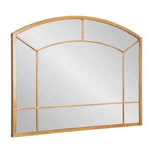 Kate & Laurel All Things Decor 36"x27" Gervais Arch Wall Mirror Gold - 1 of 4