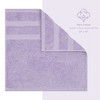 American Soft Linen 100% Cotton Turkish Luxury 4 Piece Washcloth Set, 13x13 inches Washcloth Hand Face Towels for Bathroom and Kitchen Washrags - 4 of 4