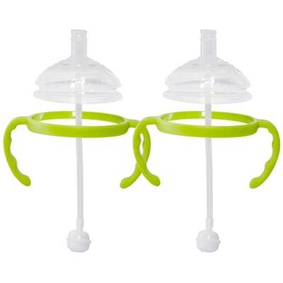 Photo 1 of Botabee Straw Transition Cup Kit for Comotomo Baby Bottles fits 5oz & 8oz Bottles, 2 Pack, Green