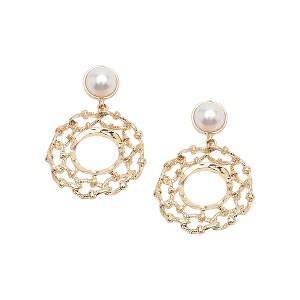 SOHI Women's California Gold Party Stone Drop Earring - 1 of 4