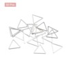 Unique Bargains Triangle Hollow Open Bezel Linking Ring for Jewelry Making 50 Pcs - 3 of 4