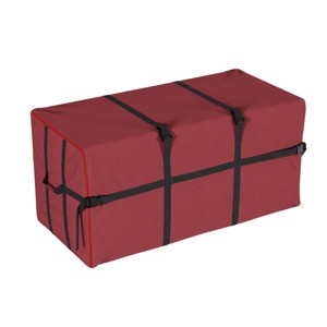 Hastings Home Canvas Christmas Tree Storage Bag for 7.5' Trees - Red - 1 of 4