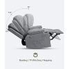Recliner Chair for Adults,360 Degree Swivel Manual Recliner with Massage,Pu Leather Single Sofa Seat with Cup Holders and Side Pocket,Modern Design - 4 of 4