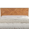 Galano King Weiss Clara Bed with Headboard – Amber Walnut - 3 of 4
