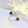 Drop Hook Earrings for Women Sterling Silver Cubic Zirconia Charm Ginger Lyne Collection - 4 of 4