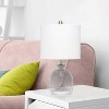 Hammered Glass Jar Table Lamp with Linen Shade - Lalia Home - image 3 of 4