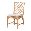 bali & pari Rio Modern Bohemian Natural Brown Rattan Dining Chair - 2 of 4