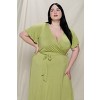 WEST K Womens Georgia Plus Size Flutter Sleeve High Low Hem Dress - 4 of 4