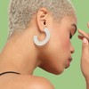 SOHI Women's Silver Contemporary Drop Earrings - 3 of 3