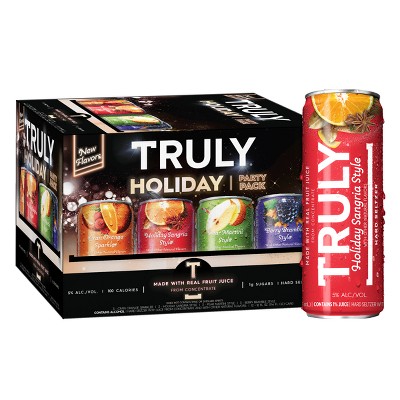 Truly Hard Seltzer Holiday Party Variety Pack - 12pk/12 fl oz Slim Cans